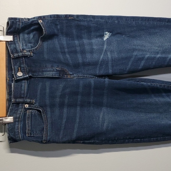 Old Navy jeans boys size 18 blue slim 360 stretch adjustable waist destroyed - Picture 2 of 12